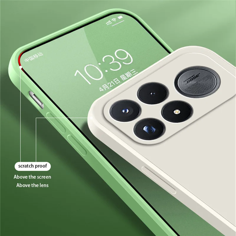 Upgraded Liquid Silicone Shockproof Phone Case with Soft Microfiber Lining