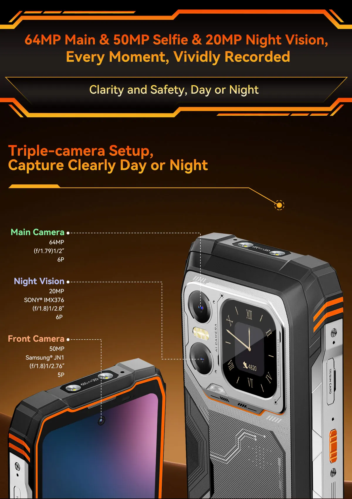 Blackview XPLORE 1 [EU Charger Not Included]  5G  48 GB (16+32GB）+ 512GB Rugged Smartphone 20000mAh 45W  6.78'' 2.4K Android 15