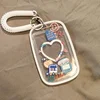 Kpop Photocard Holder Photo Display Holder With Love Keychain Idol Picture Protector Sleeves Credit ID Cards Protective Case 2