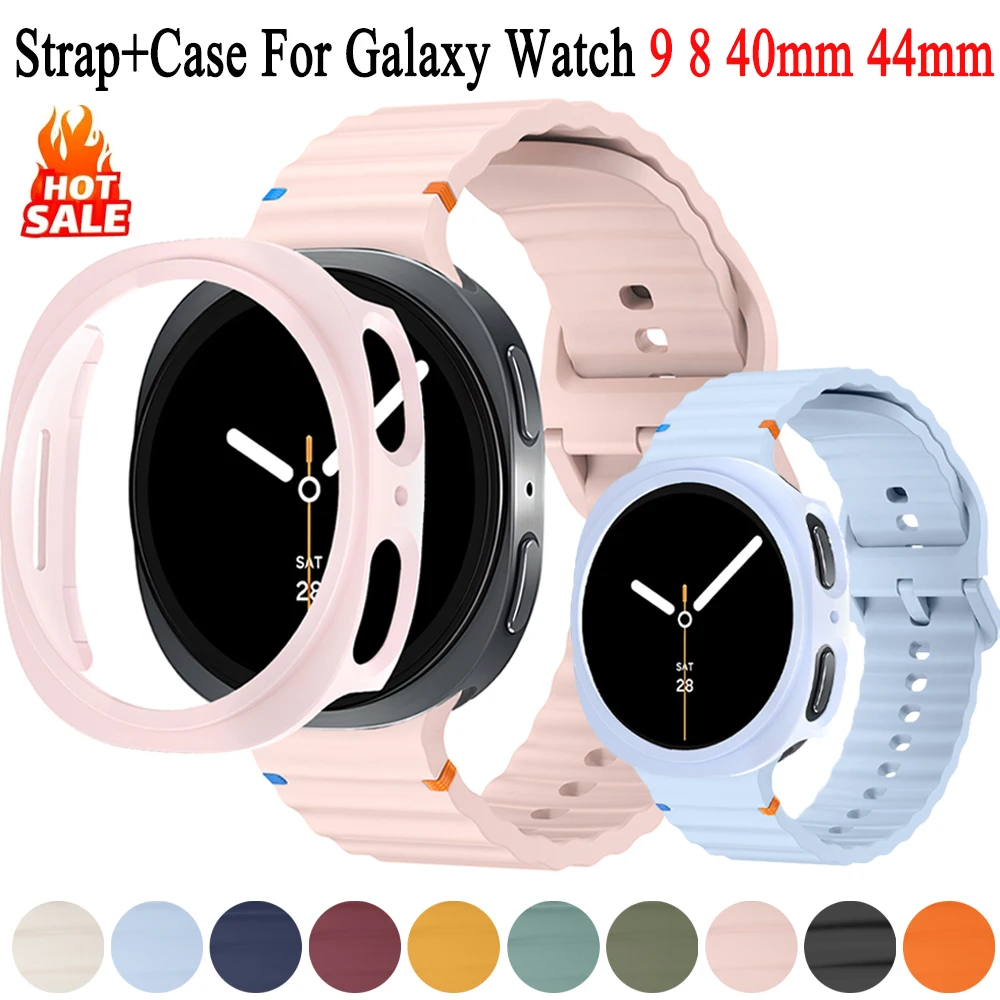 Sleek Silicone Band with Hollow Protective Case