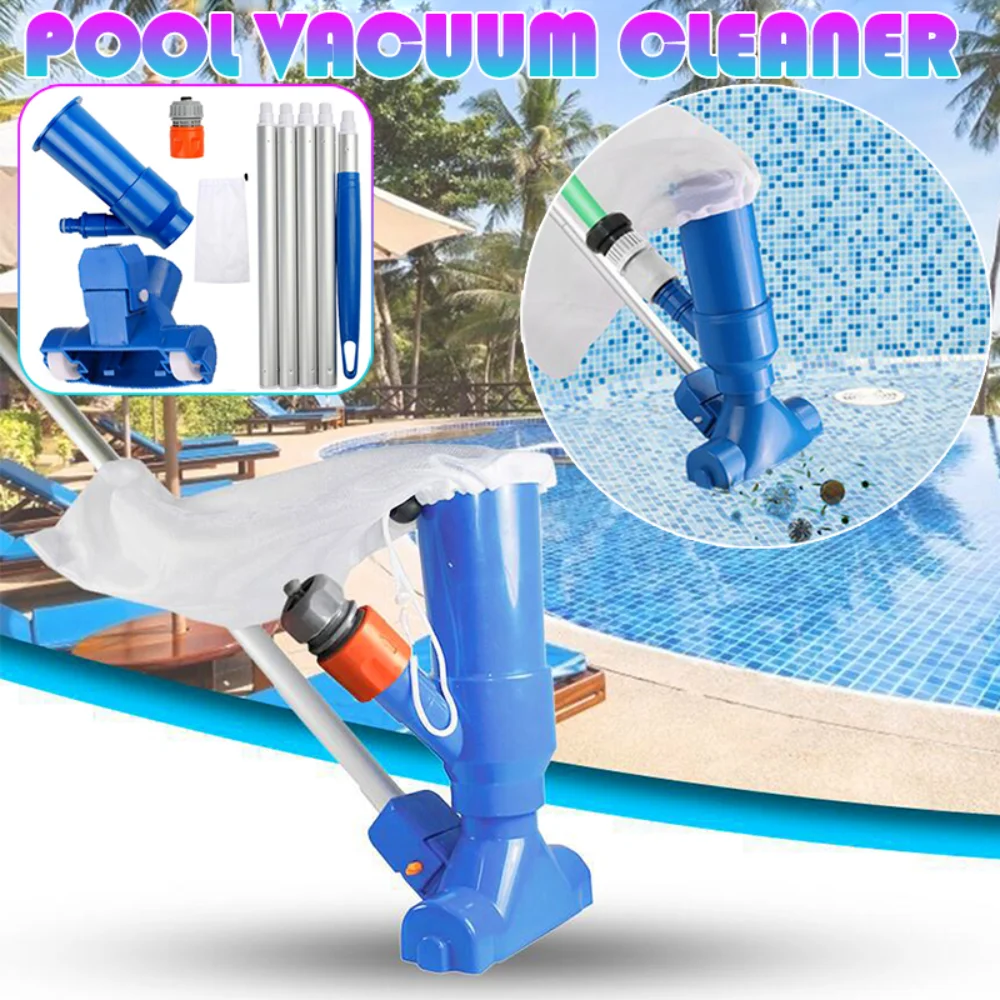 Pool Hoover Set Pool Jet Hoover with 1.2 M Pole Portable Pool Fountain