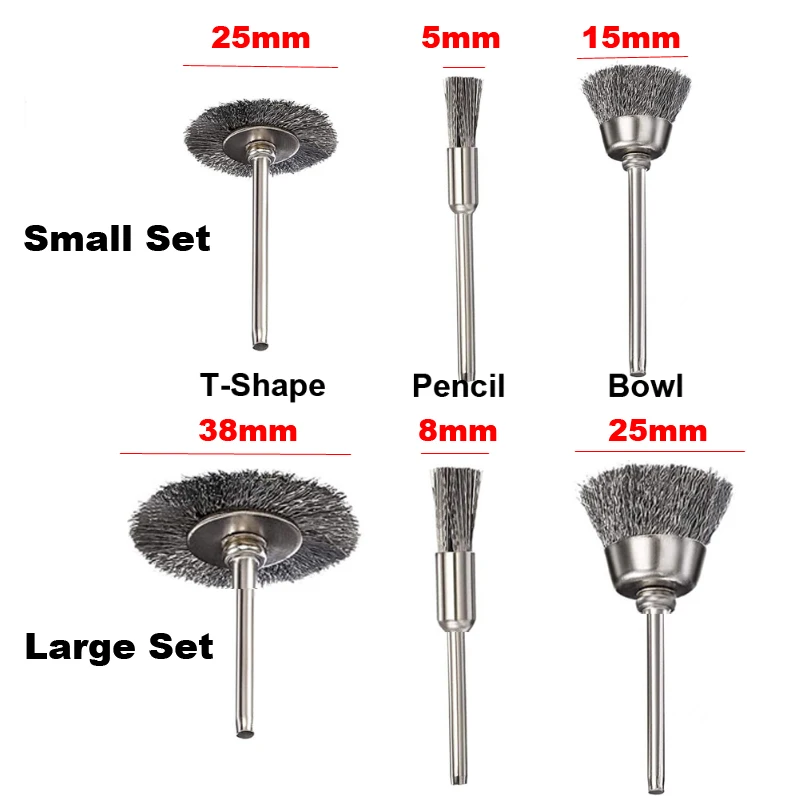 Brush3点セット【rk0905】 YXQ Brass Wire Brush, 3Pcs Small Brushes Clean Set Ripple
