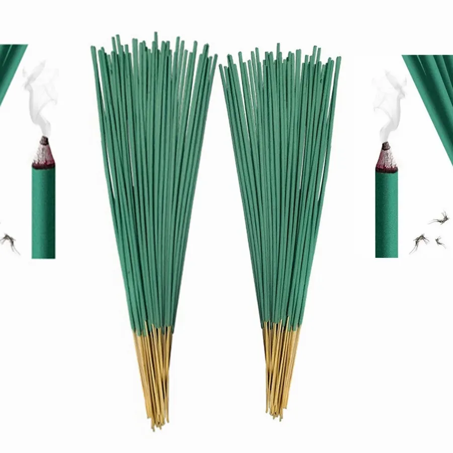 Handmade Plant Leaves Nature Camping Incense Stick Roll 60pcs Room Mosquitoes Flies Insect Outdoor Garden Fishing Repelling incense stick insect repellent