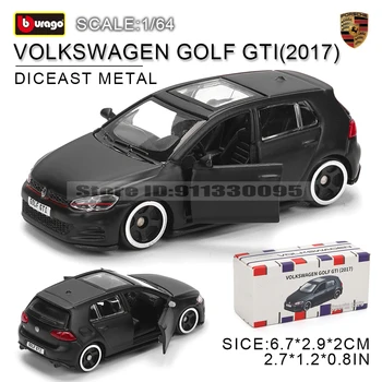 Bburago 1:64 Volkswagen Golf LAMBORGHINI sian fkp 37 Car Model Collection Kids Xmas Gift Toys for Boys Ferrari Benz Volkswagen 1