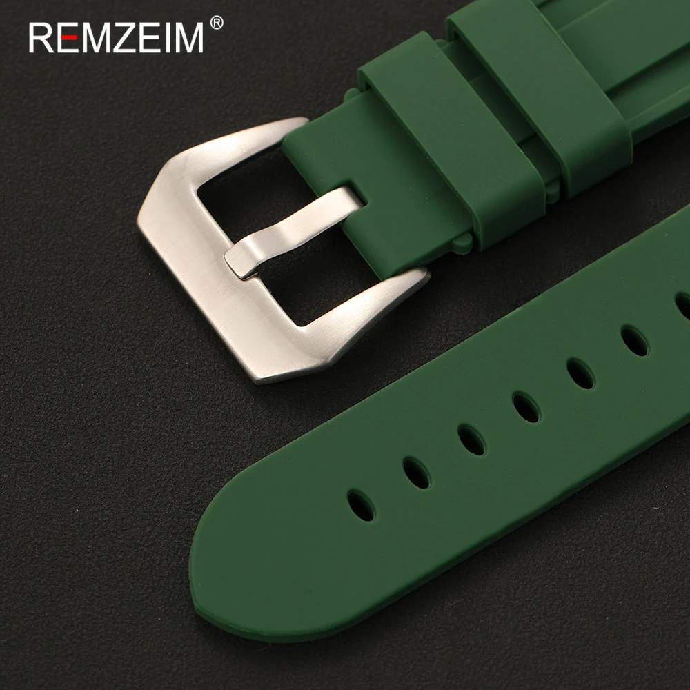 Waterproof Silicone Sport Watch Strap - Durable & Comfortable Replacement Wristband