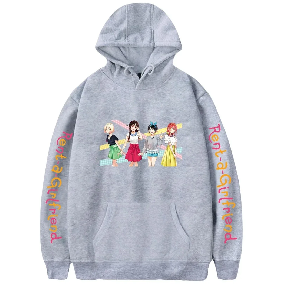 Rent a namorada hoodies mulheres homens manga longa pulôver com capuz camisolas unisex casual streetwear anime roupas 2024