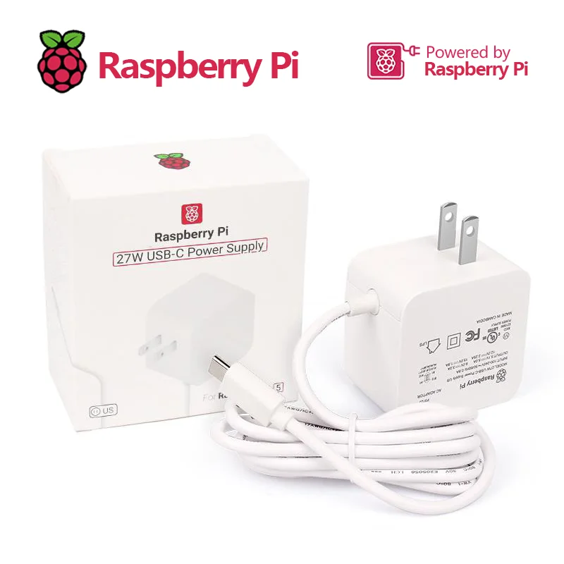 ���� Raspberry Pi 5 ���� ���� ��ġ 27W USB-C ����� 5.1V 5A(PD ǥ�� ���� ����)