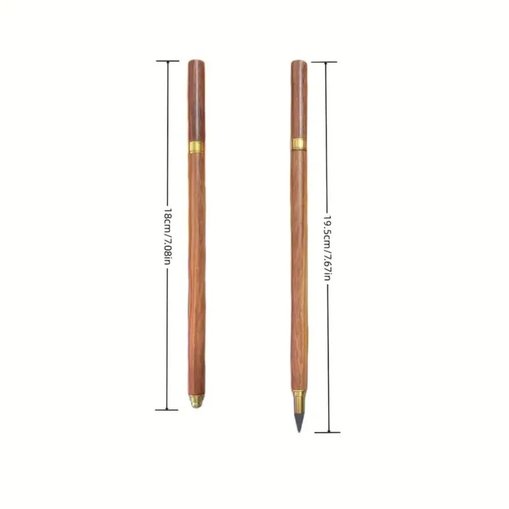 0.5mm 3색 나무 연필 전문가용 부드러운 빈티지 황동 나무 연필 클래식 휴대용 영구 연필 어린이용