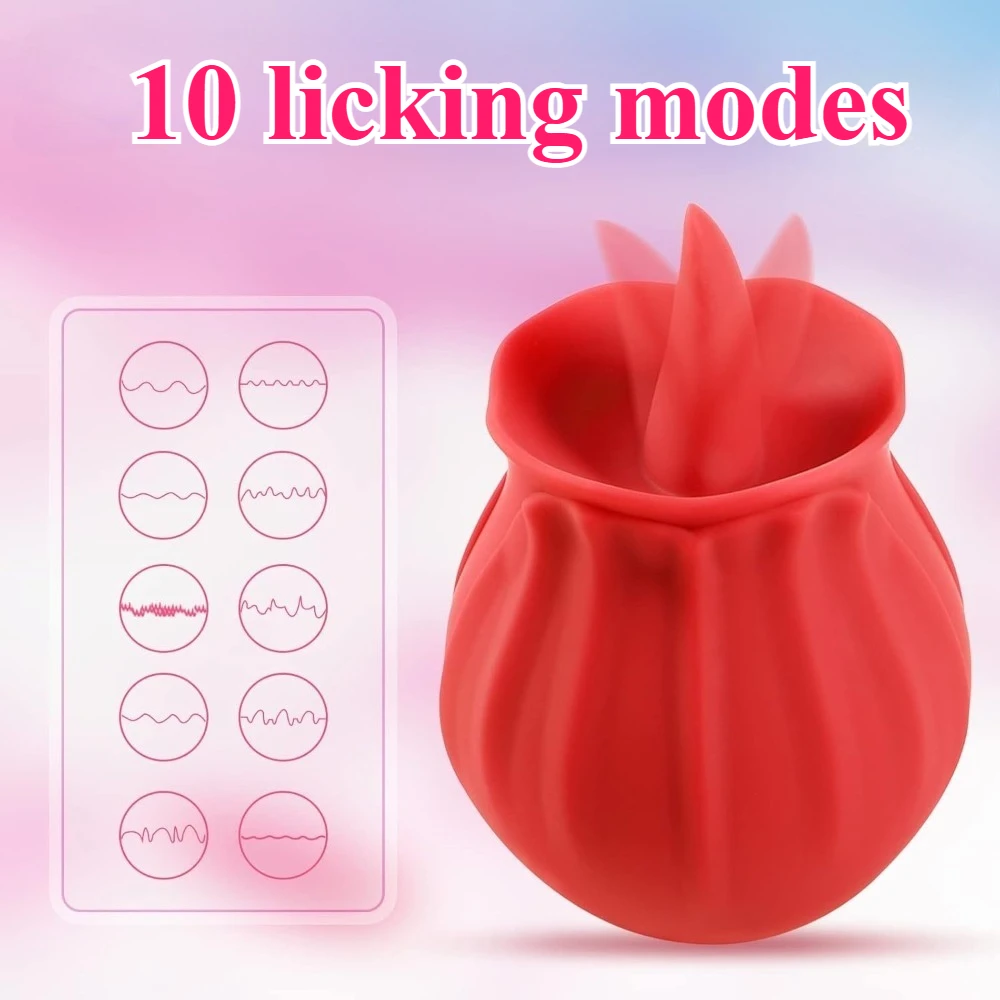 Licking Vibrator Clitoral Nipple Stimulator Massager Thrusting Dildo 2 in 1 Sex Toy For Women Adult Sex Products 18+