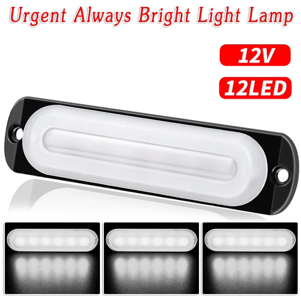 

12V 24W White 6 LED Car Truck Fog Light Lamp Off-Road Safety Urgent Signal Car LED Bulb Turn Signal Light Super Bright White