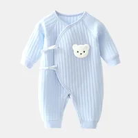 Spring Summer Autumn Winter Newborn Baby Boy Girl Romper 100% Cotton Bear Bodysuit 0-6 Months 2