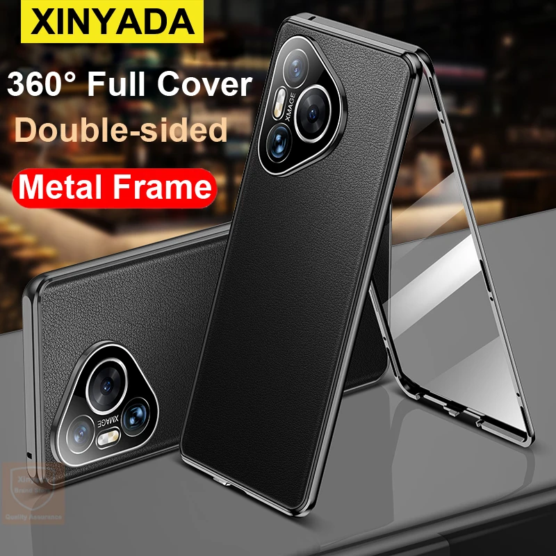 

Чехол 360 для Huawei Pura 70 Pro Plus Pura70, чехол из закаленного стекла для Huawei Pura 70 Pro, двухсторонний чехол