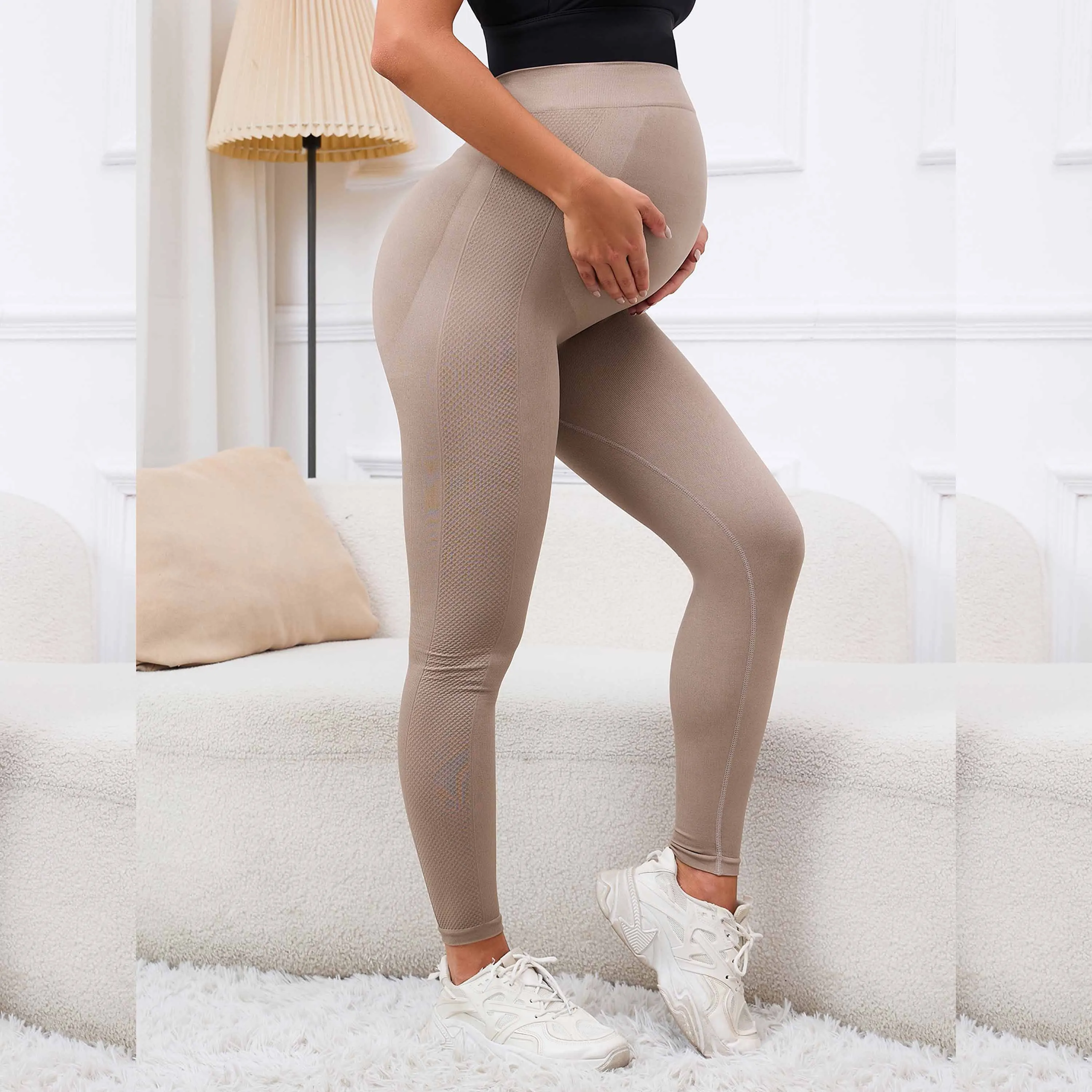 WomenYogaPantsMaternityLeggingsHighWaistBellySupportLeginsfor