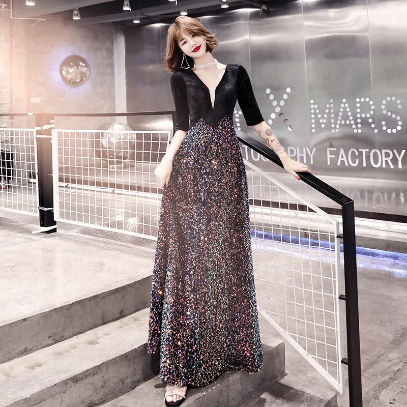 

Harajpee Fashion Evening Dress 2024 New Slimming Elegant Temperament Dresses Celebrity Elegance Long Banquet Beautiful Vestido