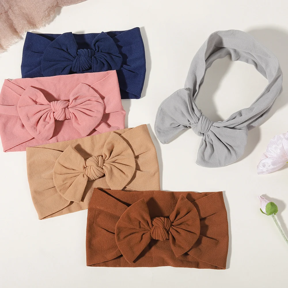 1개입  머리띠 어린이용 단색  헤어밴드  케이블 헤어밴드 터번 키즈 헤어웨어  헤어 액세서리