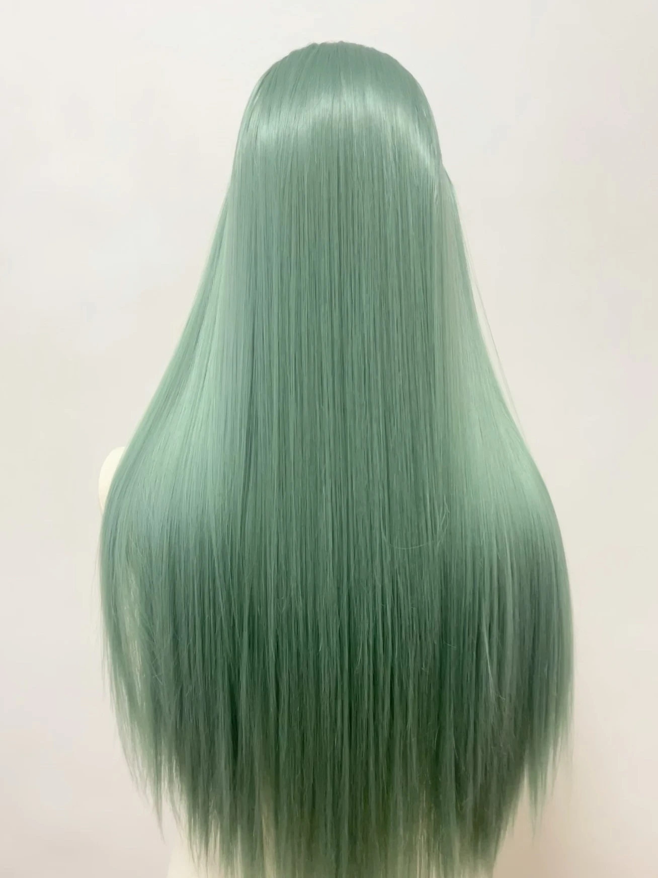 Mint Green Lace Front 24-26 inches Mint Green Lace Front Wig for Women 26 Inch 13*4 Long  main image 4