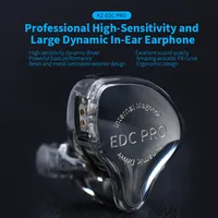 KZ EDC PRO HIFI 3.5MM AUX Wired Earphone Dynamic High Performance Monitor In-Ear Earbuds IEM Detachable Cable Harman EDXPRO Lite 2