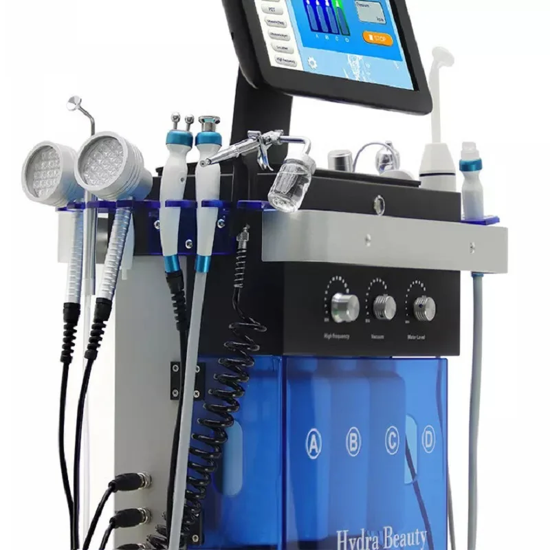 14 az 1-ben Hydrofacial Machine – Oxigén-víz dermabrázió, Hidratáló bőrtisztítás, Arcfiatalító Szépségfelszerelés