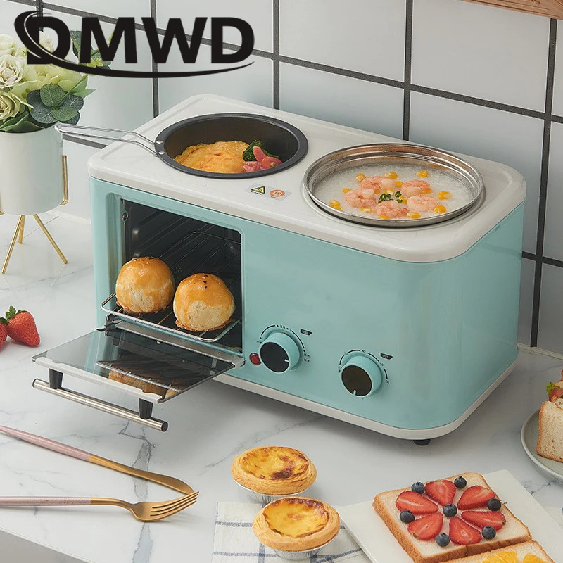 Buy Multifunction 3 In 1 Breakfast Machine Toaster 8L Electric Mini Oven  Cake Maker Eggs Frying Pan Household Bread Pizza Oven Grill Online at  desertcartEcuador