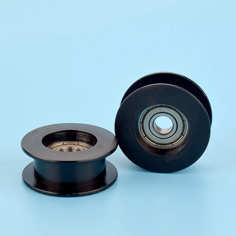 Fixed Pulley Belt Pulley 1pcs 8*40*16.5mm grooved H groove 608zz bearing belt guide wheel plastic roller wheel POM roller pulley