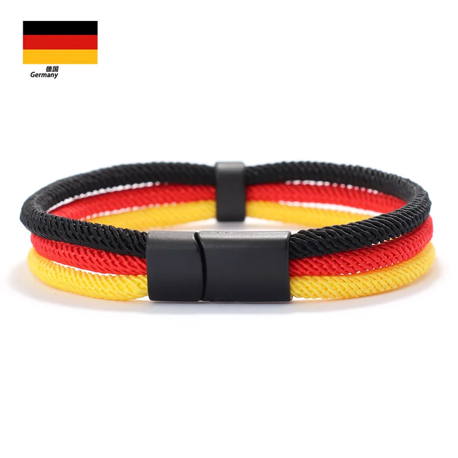 Men Milan Rope Wrap Bracelet Ukrainian Symbol