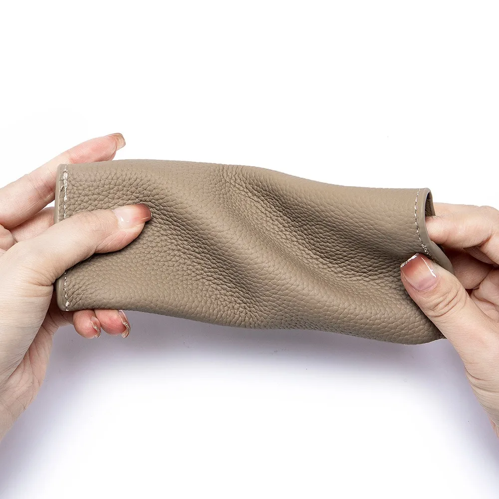 Premium Genuine Leather Eyewear Storage Pouch & Protector