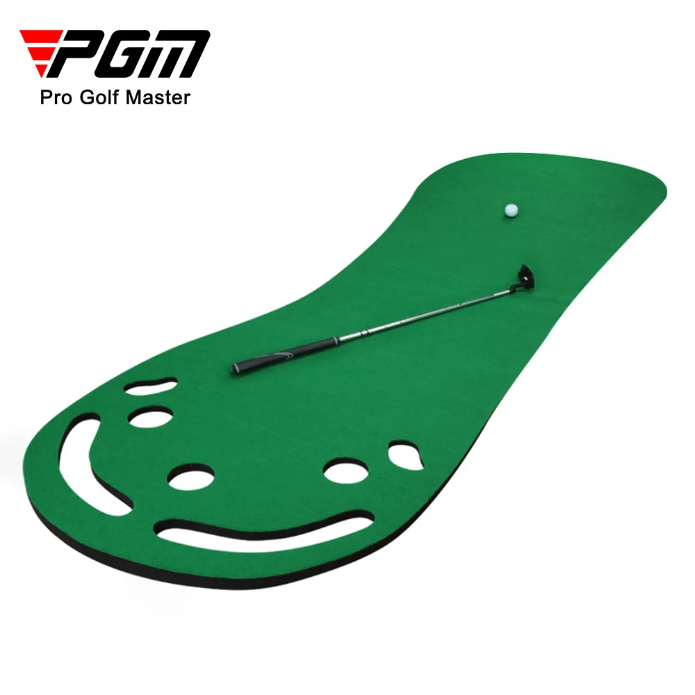Pgm Golf Putting Mat Golf Training Aids Indoor Home Practice Training Putter Pads Putting Green Con 5 Fori Gl013
