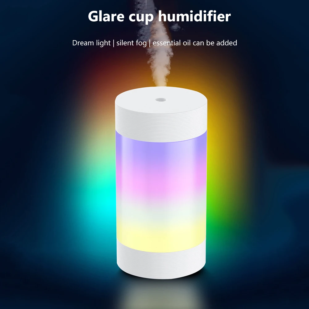 

300ml Dazzling Cup USB Air Humidifier Night Light Moisturizer Water Replenishment Instrument Household Office Car Aroma Diffuser