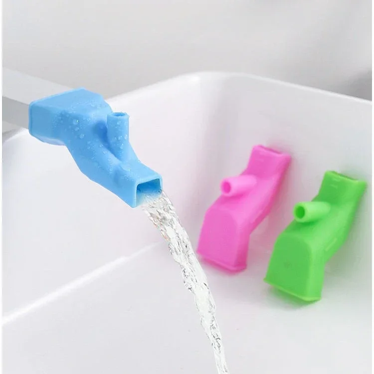 3 PCS Silicone Faucet Water Tap Extender Spout Hand Washing Elastic Adjustable Nozzle Sink Extender 5