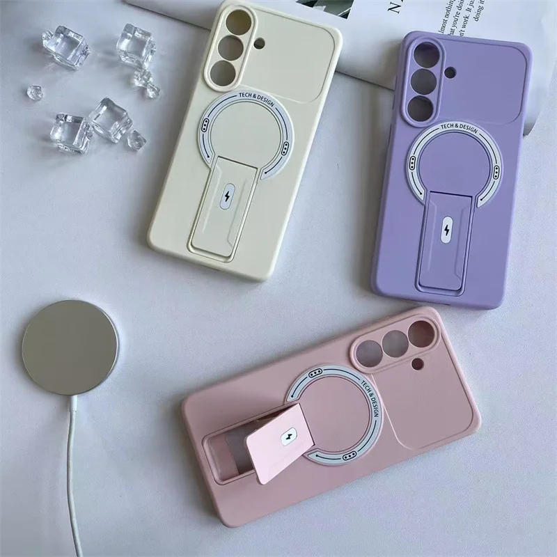 Magnetic Stand Phone Case with Rugged Protection and Sleek Design