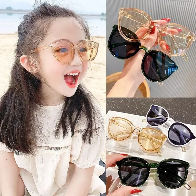 Fashion Sunglasses Round Vintage Children UV400 Eyewear