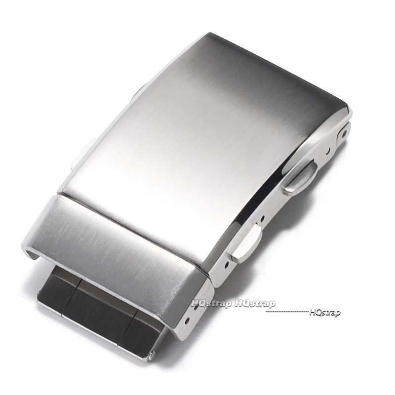 Luxury Adjustable Stainless Steel Watch Clasp with Folding Buckle - Premium Strap Accessory