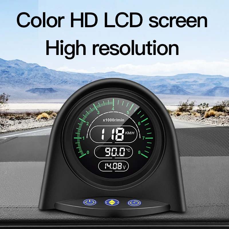 Vjoycar Ʈ º ǻ ڵ OBD2  HUD RPM . ڵ  ׼  溸 Ư 