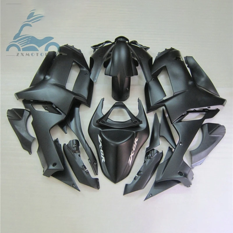 

Aftermarket fairings kit for KAWASAKI Ninja ZX 6R 2007 2008 full fairing set ZX6R ZX 636 07 08 matte black motorcycles bodyworks