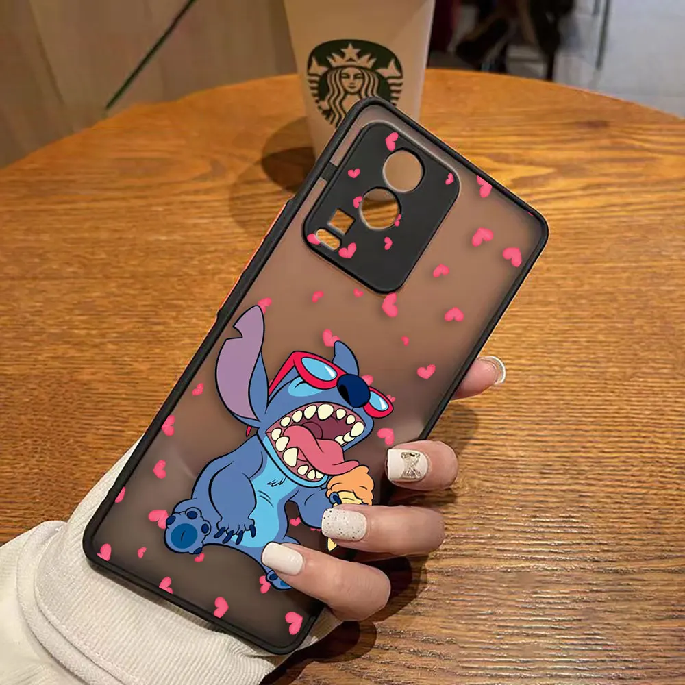 thumbnail image 1 of Funda mate para VIVO X90 X80 X70 5G X60 X50 X30 IQOO NEO 3 5 7 PRO PLUS X27 X23 Funda Capa Shell Lilo & Stitch dibujos animados Anime, 1 of 5