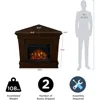 Chateau 41" Corner Electric Fireplace with Mantel for Living Room or Bedroom, Replaceable Fireplace Insert Heater. 5
