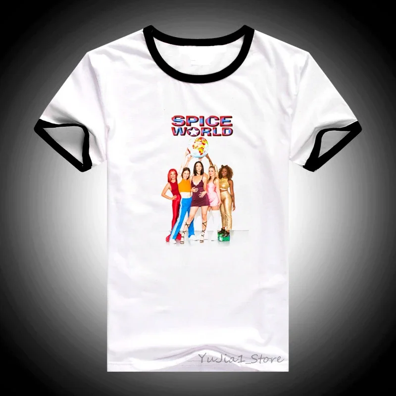Cool Spice Girls T-Shirt Women T Shirt Maiden Tops Letters Print Graphic Tee Shirt Femme Streetwear 90s Tumblr Clothes 2