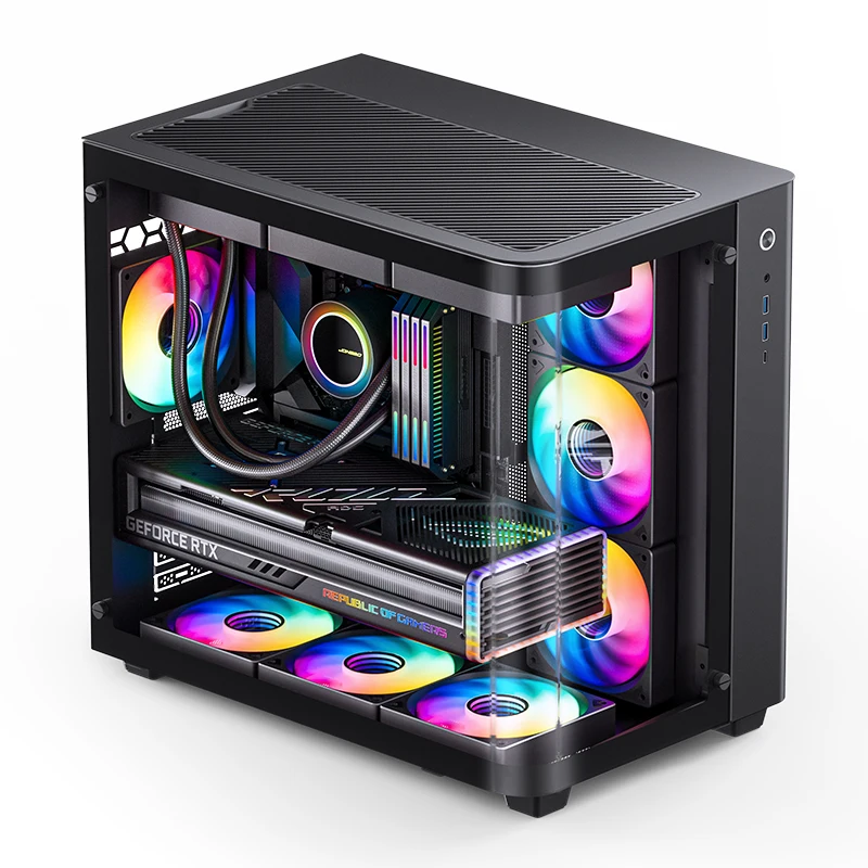 PC Case PC Chassis Computer Chassis Frame JONSBO TK-3 One-piece Curved Glass ATX Separated Cabinet Support BTF MB Dual 360 AIO ATX PSU 40Series GPU