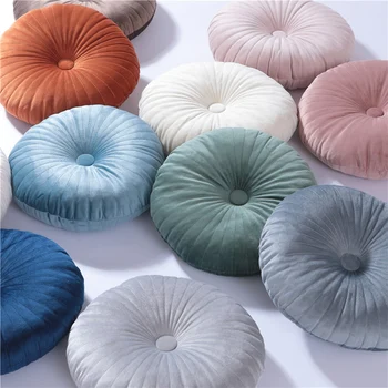 Pouf rond, coussin Tatami, coussin décoratif pour la maison, canapé, lit, chaise, coussin de sol, siège doux, 35x35cm 1