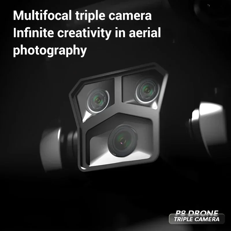 P8 PRO 5 렌즈 드론 8k 고화질 항공 사진, GPS 포지셔닝 접이식 리모컨 비행 장난감, 신제품
