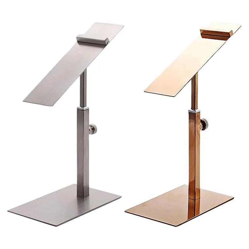 Stainless Steel Adjustable Shoes Display Showing Stand Shoe Bracket Sandal Slipper High-Heeled Shoes Holder Store Show Shelf 4