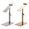 Stainless Steel Adjustable Shoes Display Showing Stand Shoe Bracket Sandal Slipper High-Heeled Shoes Holder Store Show Shelf 4