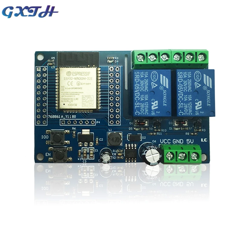ESP32-WROOM 2 Canal WiFi Módulo Relé, Conselho