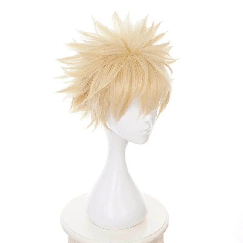 Synthetic Wig My Hero Academia Midoriya Izuku Bakugou Katsuki Bakugo Short Wig Cosplay Heat Resistant Hair 4