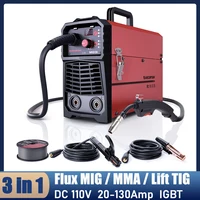 ARCCAPTAIN 3 in 1 Welding Machine DC110V Inverter 130Amp Semi-automatic  Lift Tig Argon ARC MMA Mig Welder No Gas IGBT For Home 1