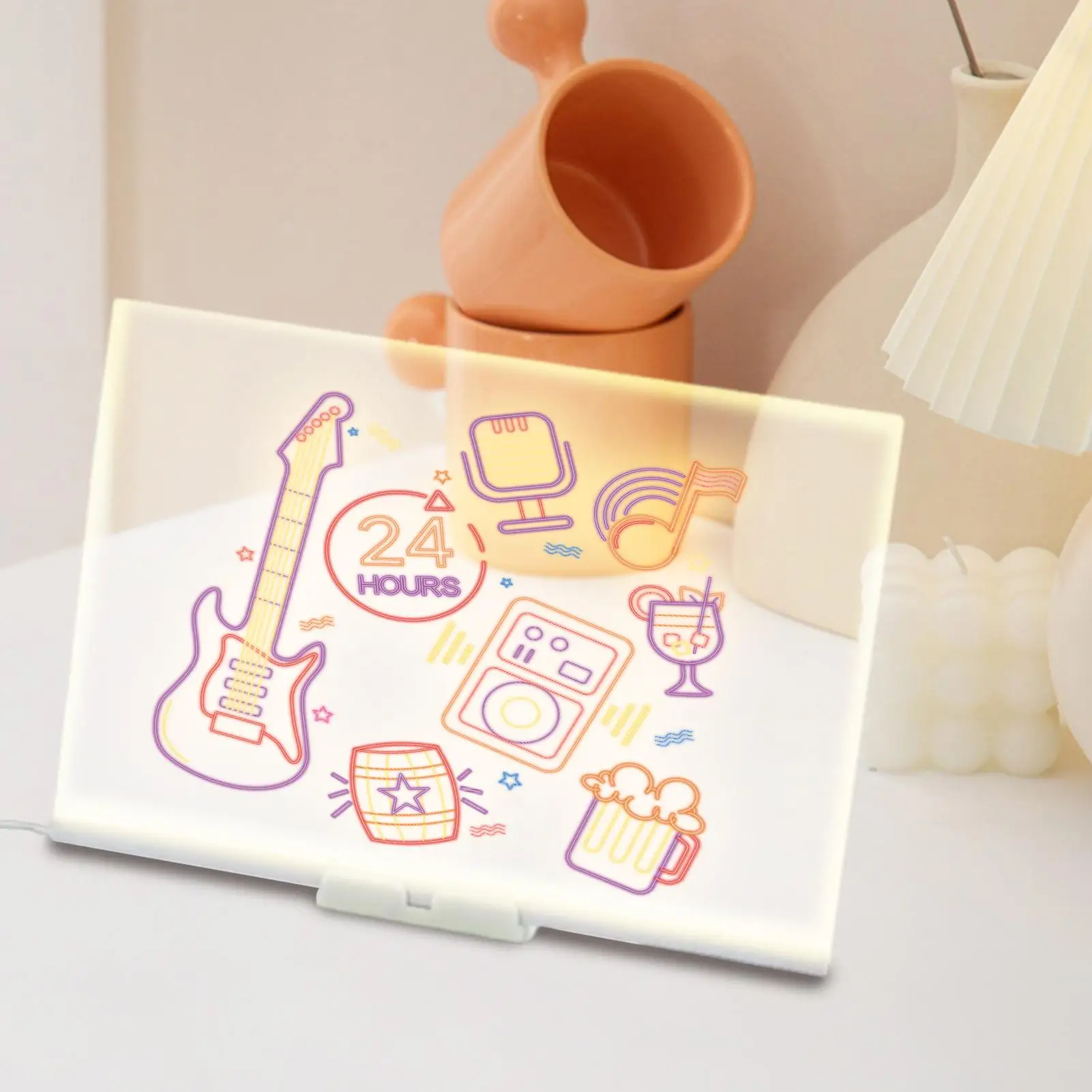 Kids LED Drawing Board LED Erasable Note Board Portable Erasable Painting Tool For Classroom Home School Kindergarten Toddler 4