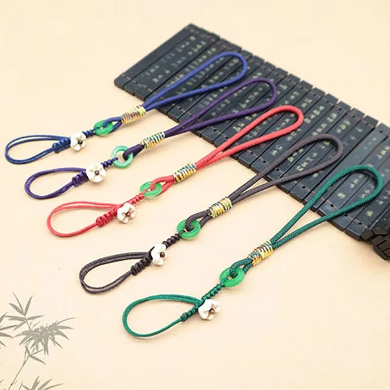 Creative purple clay pot cover cup cover anti falling pendant hanging rope boutique accessories Stationery high-grade handmade