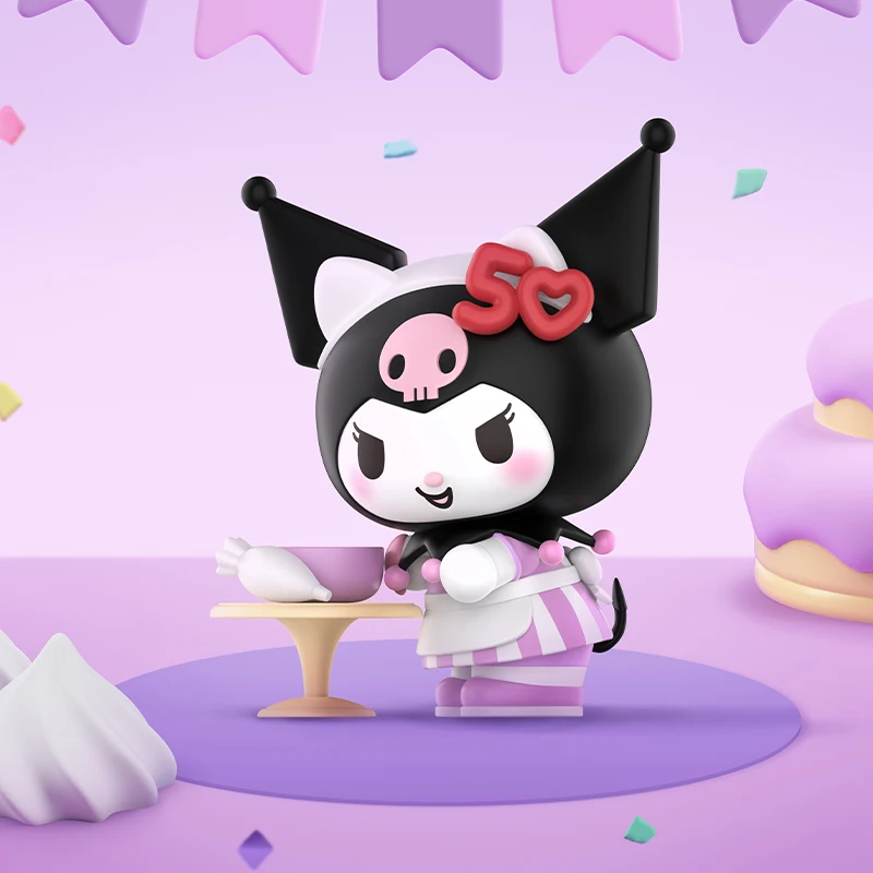 thumbnail image 1 of POP MART Sanrio Characters Hello Kitty 50th Anniversary Series Anime Action Figure Guess Bag Ornament Figurines Home Decor Deskt, 1 of 5