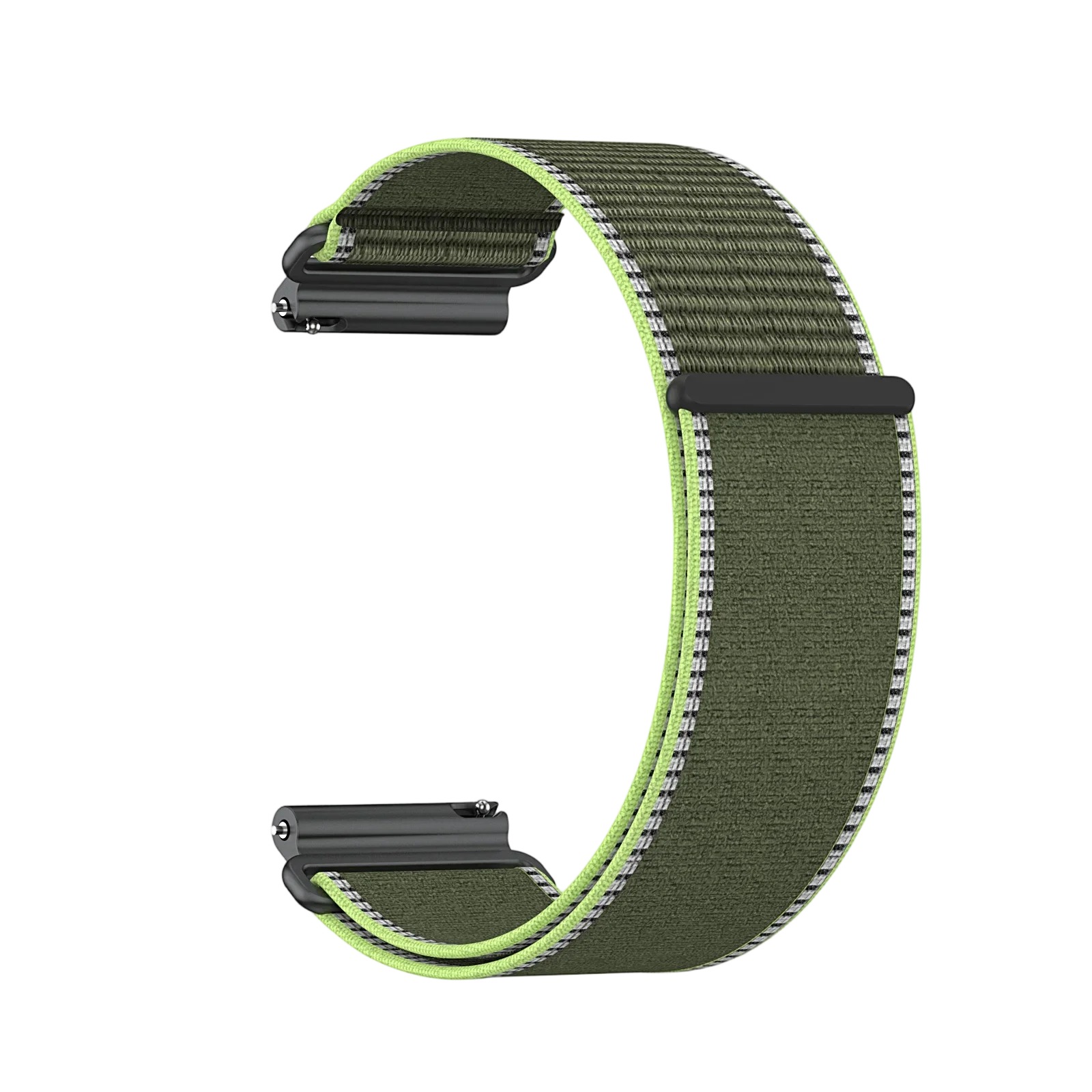 Premium Secure-Fit 24mm Nylon Strap with Metal Connector - Breathable & Durable Replacement Band