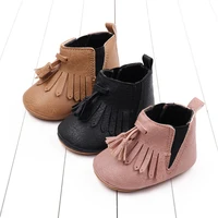 Baby Spring and Autumn Little Boots Soft PU High Quality Anti-slip TPRSole Ankel-covered Warm Prewalking Outdoor Sneaker BJZ3139 1